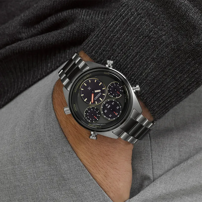 Seiko Prospex Speedtimer Black & Khaki Dial Limited Edition Men's Watch- SFJ005P1