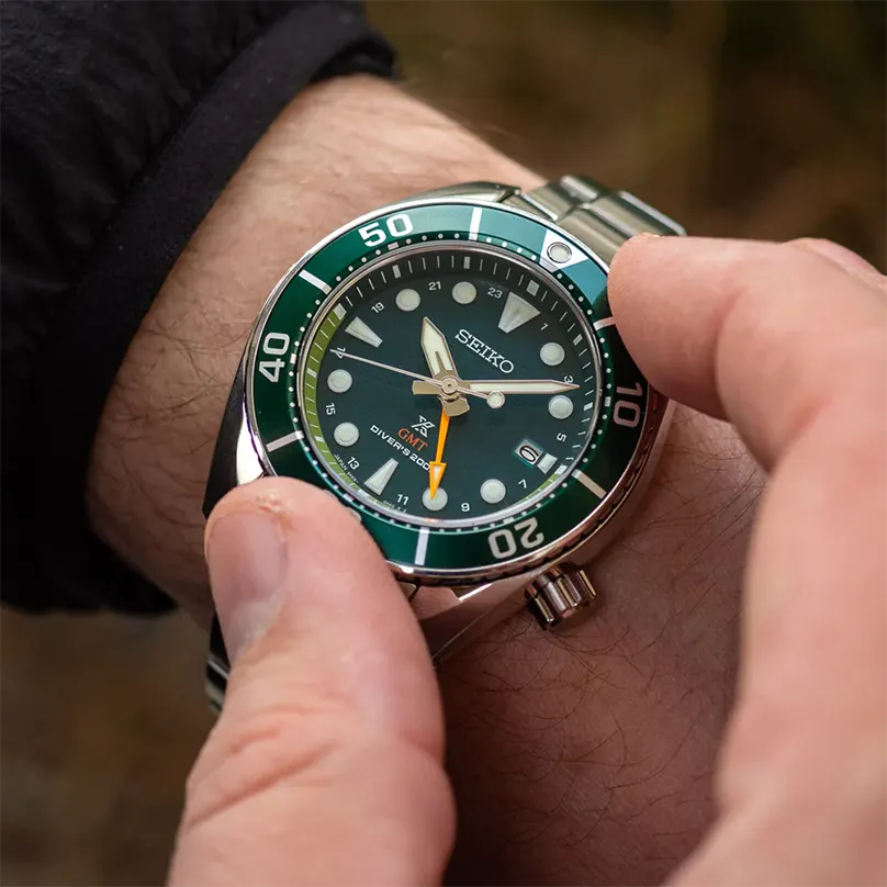 Seiko Prospex Sea Sumo Solar GMT Men's Watch- SFK003J1