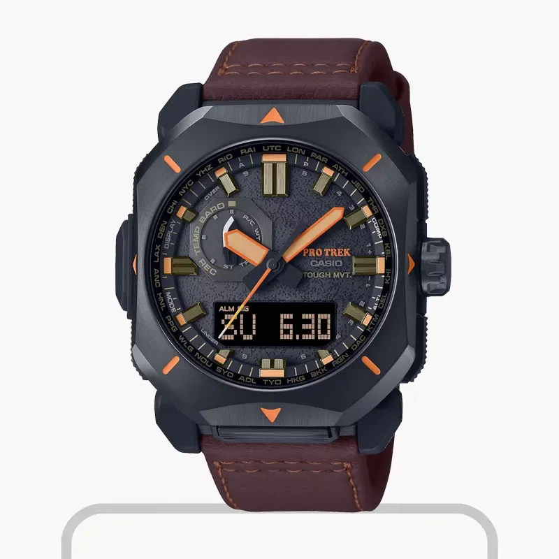 Orologio da uomo Casio Pro Trek digitale verde con cinturino